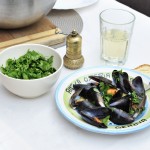 Somon glazurat cu mango si fistic